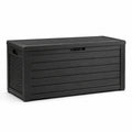Coffre de rangement en plastique polypropylène noir 120x50x60 cm