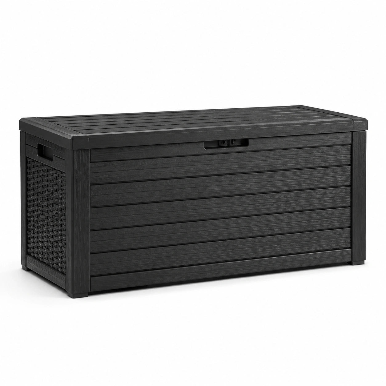 Coffre de rangement en plastique polypropylène noir 120x50x60 cm