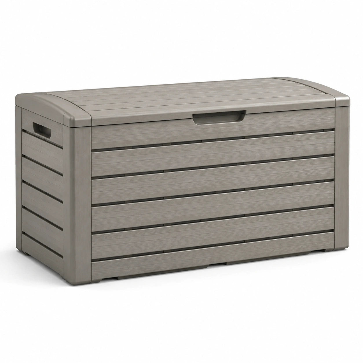 Coffre de rangement en polypropylène gris 120x45x60 cm