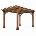 Pergola carrée en bois de sapin imprégné 300x300x220 cm