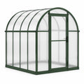 Serre de jardin en polycarbonate avec cadre en acier vert
