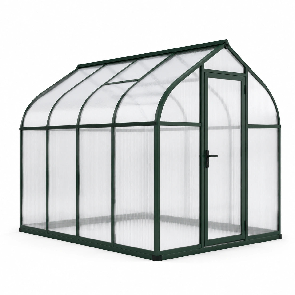 Serre en Aluminium avec Panneaux en Polycarbonate Vert 250x190x195 cm