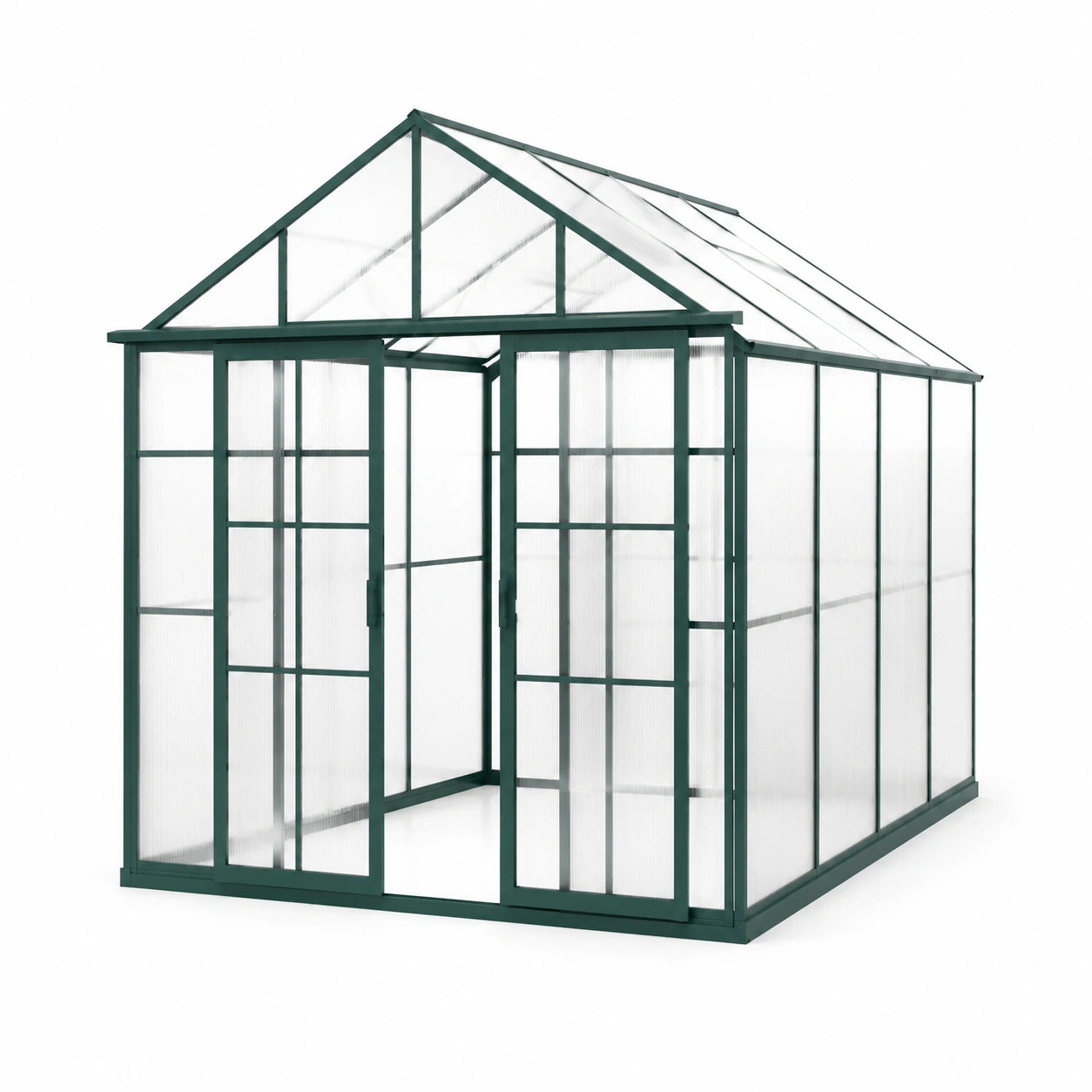 Serre en aluminium et polycarbonate transparent 250x190x195 cm